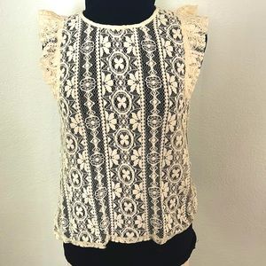 Beautiful Lacey top with cute sleeves